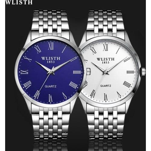 WLISTH Mens Watches Top Brand Luxury Watch Man Clock Fashion Business Quartz-Watch Simple Male Watch Relogio Masculino Drop