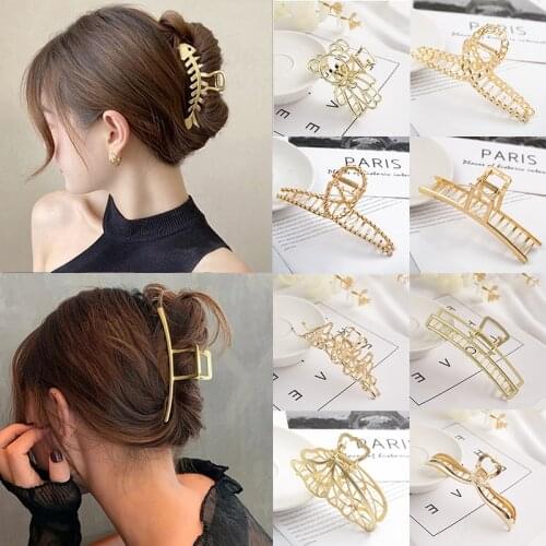 1PC Barrettes Hair Clips Hair Claw For Women Acrylic Hairpins Hair Crab Claws Girls Make UP Washing Tool Accessories Decoration