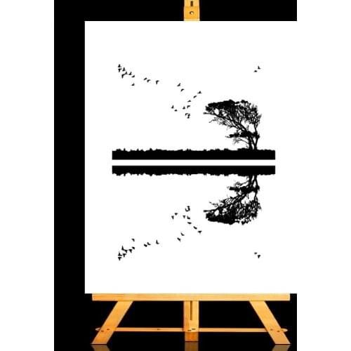 ZhuoAng Reflection of Lake surface Clear Stamps/Card Making Holiday decorations For scrapbooking Transparent stamps