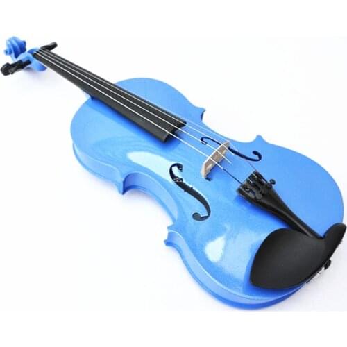 1pcs BLUE color violin 1/4 violin handcraft violino Musical Instruments