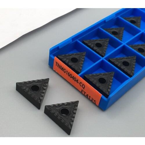 10PCS TNMG160404 CQ FT4125 Car blade High Quality Turning Metal External Turning Tool Carbide Insert Lathe Cutter for steel