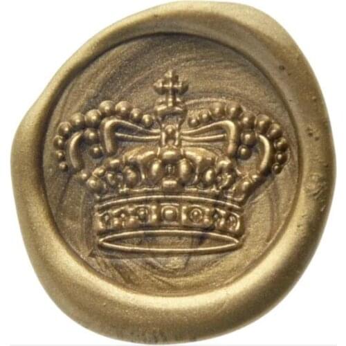 3D Royal Crown Wax Seal Stamp