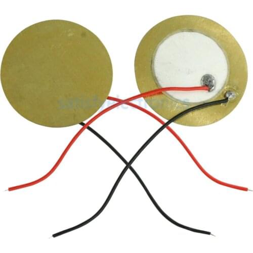 5 Pcs Piezoelectric Piezo Ceramic Wafer Plate Dia 27mm For Buzzer Loudspeaker