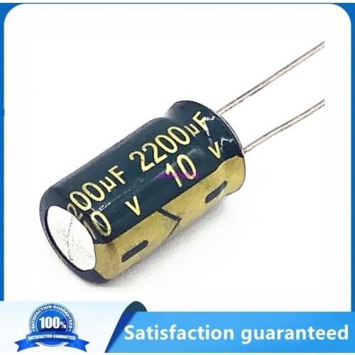 10pcs/lot 10V 2200UF 10*17 aluminum electrolytic capacitor size 10X17mm 2200UF 10v 20