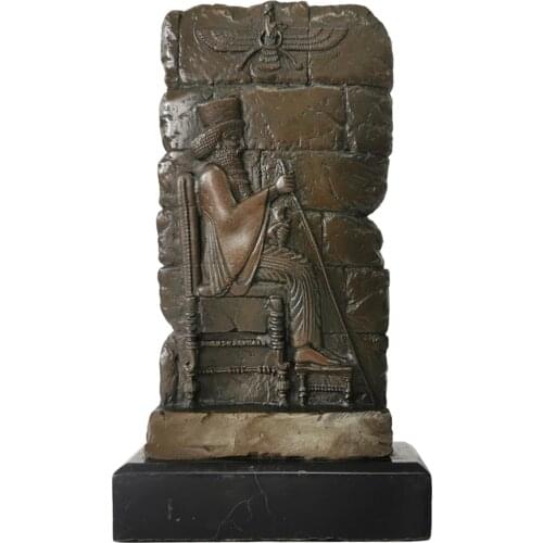 Bronze Metal Art Abstract Bronze Sculpture Zoroastrianism Religion Statue and Figurine Living Room Decoration