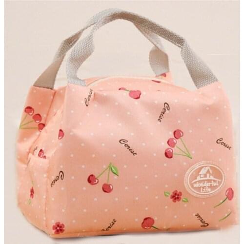 Floral Portable Insulated Oxford Lunch Bags Thermal Food Picnic Lunch Bags For Women Kids Functional Pattern Cooler Lunch Box