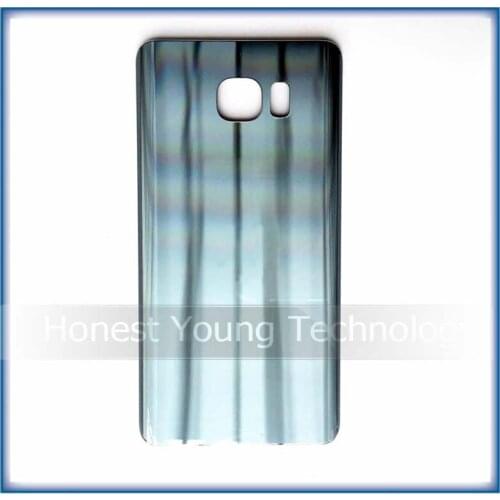 Ekvinor Original New For Samsung GALAXY Note 5 N920 Battery Cover Back Glass Cover Rear Door Housing With LOGO Replacement