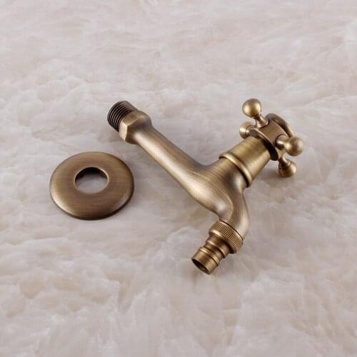 Grifos Para Jardineria Fashion Antique Brass Lengthen Fully-automatic Washing Machine Bibcock Mop Pool Single Cold Faucet Fast
