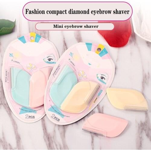 Beauty Tools Sharpness Eyebrow Shaver For Men And Women Beauty Makeup Stainless Steel Macro Eyebrow Shaver Two Pack