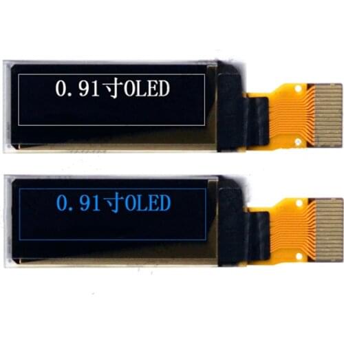 0.91 inch 15PIN SPI White/Blue OLED Screen SSD1306 Drive IC 128*32