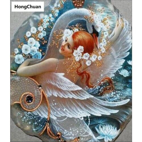 Swan Beauty Full Square/Round Diamond Painting Diamond Cross Stitch 5D DIY Diamond Mosaic Embroidery Home Decoration Gift