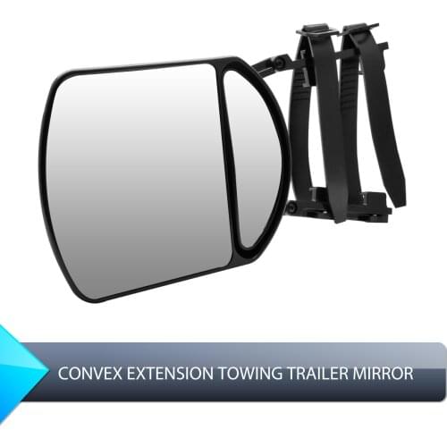 Trailer Car Van Convex Glass Extension Towing Mirror Car Van Caravan RV Camper Safety Side Blind Spot Rearview Adjustable Mirror