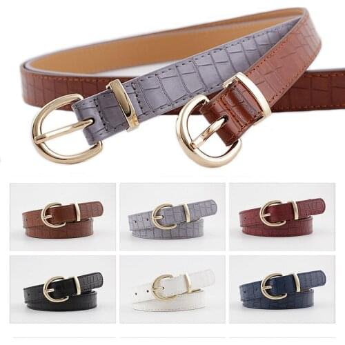 New Women PU Leather Belts High Quality Metal Buckle Designer Luxury Female Waist Belt Dress Trouser Decorative Waistband