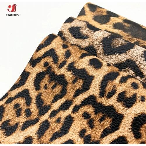 Leopard Print PU Leatherette Sewing Fabric Faux Leather DIY Craft Brooch Hair Bows GIFT Handmade Earring Making Doll Decor