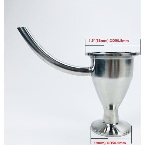 Free Shipping Tri-clamp Adapter For Parrot 1.5"(38mm)OD50.5 x 3/4"(19mm)OD50.5 .Material Stainless Steel304