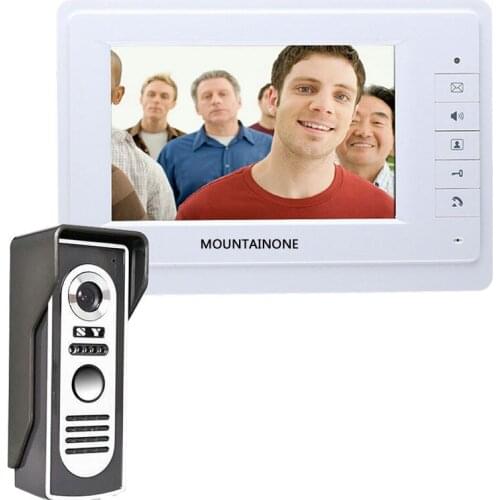 7" LCD Video Door Phone DoorBell With CCTV Cameras For Home Security