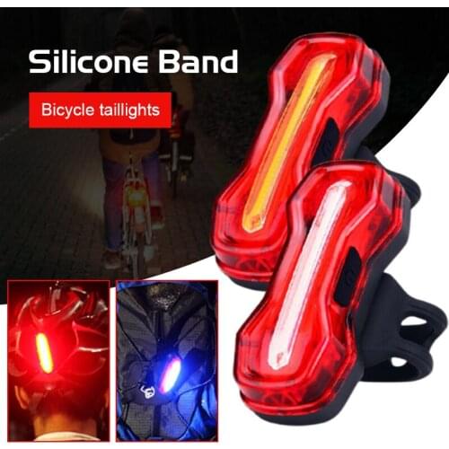 2021 Bike Rear Taillight Bicycle Light Flashing Lamp Led Usb Charging IPX6 Waterproof MTB Road Bike Night Riding Safety Warning