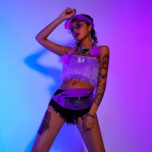 Nightclub Female Dj Costume Sexy Hip-Hop Ds Lead Dancer Suit Bar Pole Dance Clothing Gogo Costume Stage Rave Clothes DQS7201