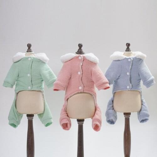 Winter Pet Coat Jacket Warm Dog Clothes Jumpsuit Small Dog Costume Outfit Garment Chihuahua Yorkie Pomeranian Puppy Clothing