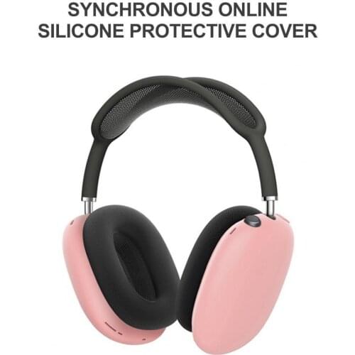 1 Pair Anti-Scratch Headset Case Anti-drop Silicone Wireless Bluetooth Headphones Protective Cover For Airpods max Headset