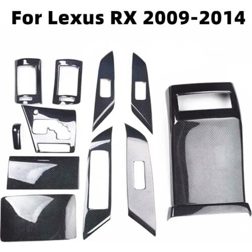 For Lexus RX 2009 2010 2011 2012 2013 2014 Accessories Gear Panel Outlet Windows Control Panel Center Console Stickers ABS