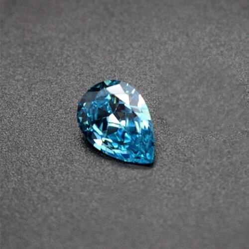 Aquamarine Pear Shaped Faceted Gemstone Teardrop Cut Aquamarine Gem Multiple Sizes to Choose GA50