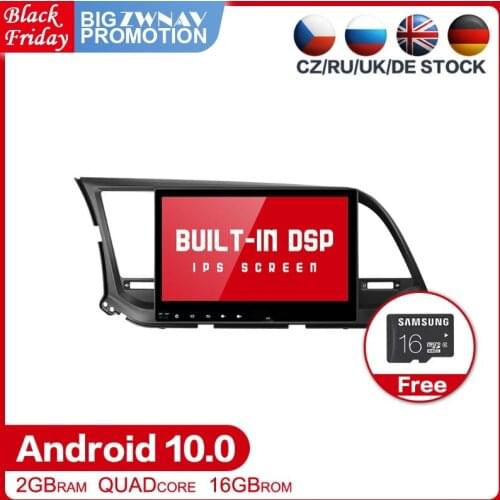 Android 10.0 car multimedia player for Hyundai Elantra 2016 2017 2018 car radio stereo navi dvd player gps head unit BT free map