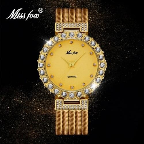 MISSFOX Watch Woman Famous Brand Jewelry Gold Elegant Popular Fashion 2020 Women Watches Waterproof Trending Products Top Women