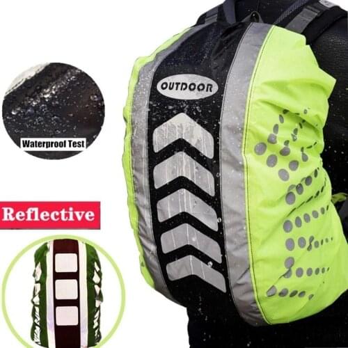 Rain Cover Backpack Reflective Waterproof Dustproof Sport Bag Cover Outdoor Travel Hiking Climbing Rucksack Rainproof Cover