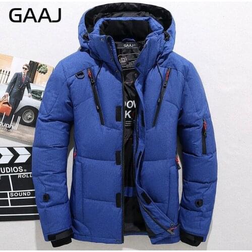 Men Down High Quality Thick Warm Winter Thicken Duck Down Jacket Hooded Parka Coat Casual Solid Overcoat With Many Pockets Mens