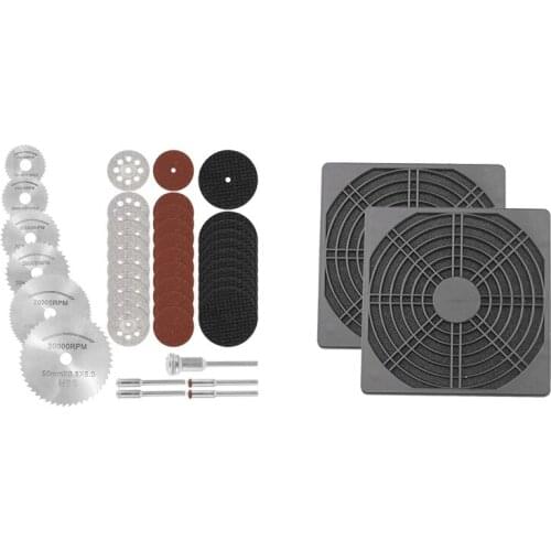 41 Pcs Rotary Cutting Wheels Tool Kit 2 Pcs Dustproof Blower Guard ABS Computer Ventilator Grill 120Mm Fan Filter Promotion