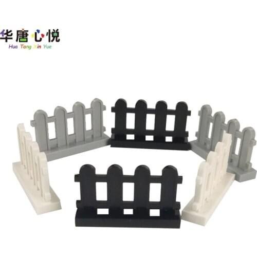 MOC Assembled Plastic 5 PCS 33303 1x4x2 Fence For Building Blocks Fences & Ladders Toys For Children Educational DIY Gifts Brick