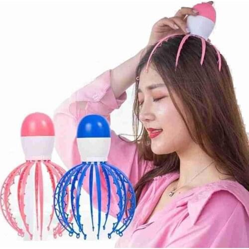 Scalp Head Massager Electric Claw Alleviate Fatigue Vibration Anti Stress Massage Rechargeable Battery Octopus Massage Device