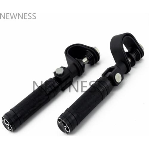 Motor Highway Foot Pegs Clamp Engine Guards Crash Bar Footrest W/mount Clamp For Harley Dyna cafe racer Highway Pegs R6 R1