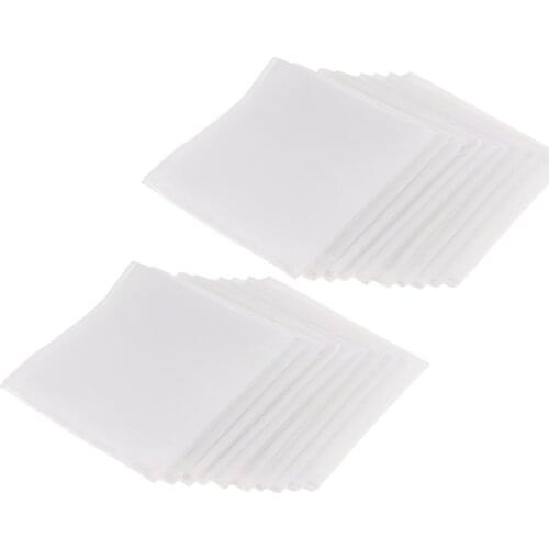 20x Men Women 100% Cotton White Handkerchiefs Comfy Hanky Party Hankies