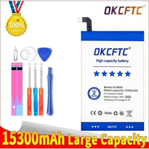 OKCFTC Original 15300mAh K 10000 Battery For Oukitel K10000 Phone High Quality +Tracking Number
