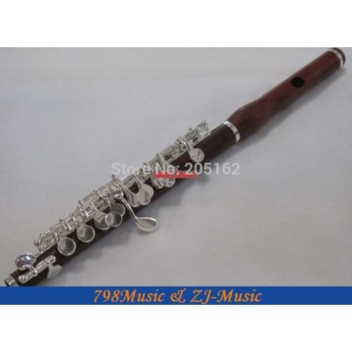 Professional Concert Piccolo-Silver Plated-Rose Wood Wooden