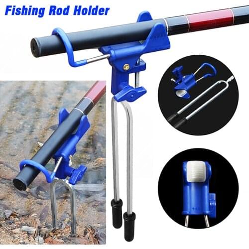 Adjustable Fishing Rod Holder Outdoor Portable Folding Fishing Tackle Stand Accessory