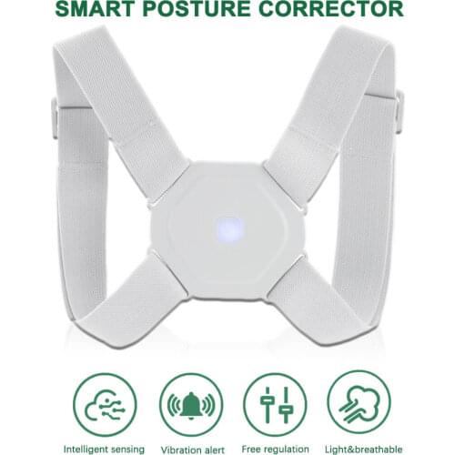 Adjustable Smart Back Support Strap Posture Corrector With Vibration Reminder Sensor Posture Correction Belt For Men Women Kids