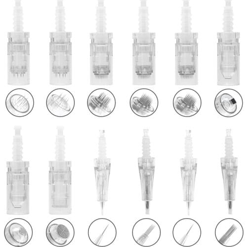 10pcs Electric Pen Replacement Heads Needles Cartridges 9/12/36/42/nano For Ultima MYM/M5/M7 Dr.pen Auto Microneedle Skin Care