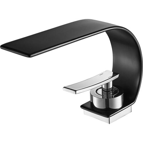 BAKALA Basin Faucets Waterfall Faucet For Bathroom Basin Mixer Tap Single Handle Sink Mixer Tap Deck Mounted Bathroom Torneiras