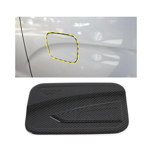 Carbon Fiber Look Oil Fuel Tank Cap Cover Trim For Hyundai H-1 iMax i800 08-20
