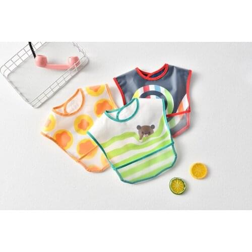 Unisex Saliva Towel Baby Bibs Cute Cartoon Pattern Toddler Baby Waterproof Saliva Towel Feeding Bibs