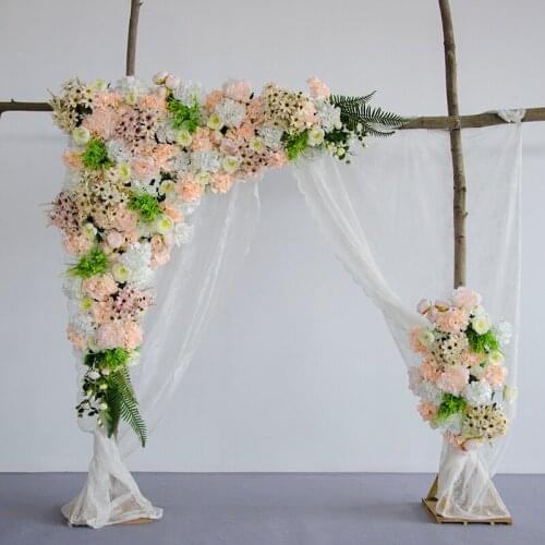 1.6M x 1.6M Wedding Flower Wall Artifical Silk Flower Backdrop with flower bouquet Wedding Decoration
