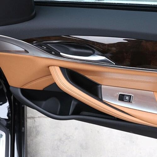 1 Pair ABS Plastic Car Front Door Armrest Storage Box Holder For BMW 5 Series G30 530I 2018-2020 Stowing Tidying Storage Boxes