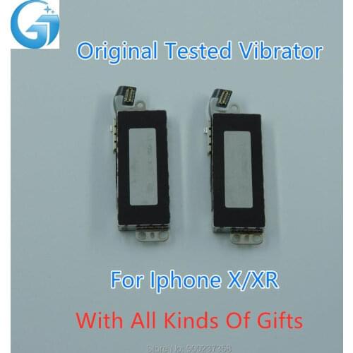 100%Original Tested Vibrator Motor Vibrating Taptic Engine Cable Flex For iPhone X XR Repair Parts