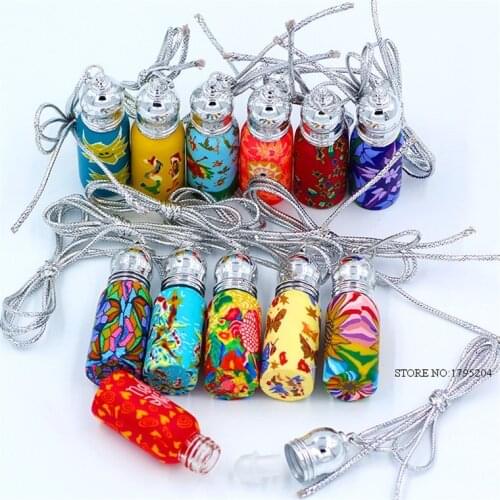 100pcs/lot Glass Roll Ball Perfume Bottles 5cc Essential Oils Glass Roller Polymer Bottle In Refillable Wholesales