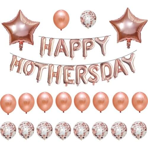 35pcs/set 16inch Happy Fathers Day Foil Globos Feliz Dia Super Papa Foil Balloons Father Mother Party Decoration Air Baloes