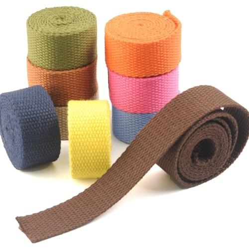 3meters 25/32/38mm Canvas Webbing/Ribbon Bag Cotton Webbing Belt Knapsack Accessories Outdoor Backpack Parts DIY Craft For Home