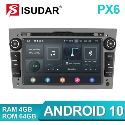 Isudar PX6 2 Din Android 10 Car Multimedia Player GPS DVD For OPEL/ASTRA/Zafira/Combo/Corsa/Antara/Vivaro Auto Radio FM DSP DVR
